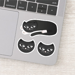Sticker chat noir