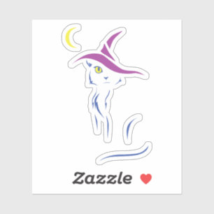Sticker Chat noir d'Halloween