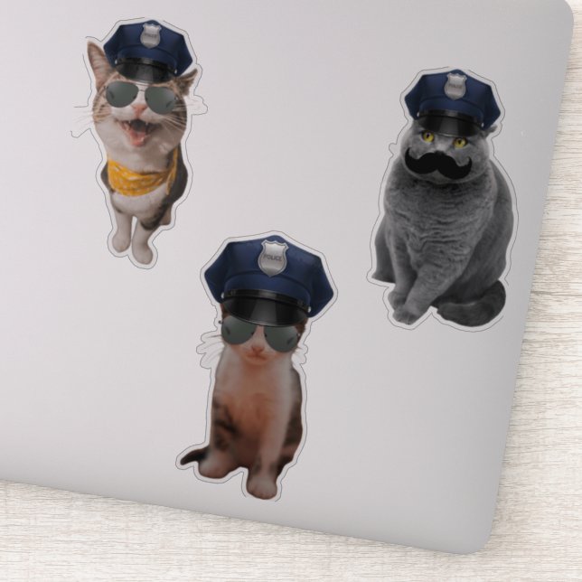 Sticker Chat Sheriff (Détail)