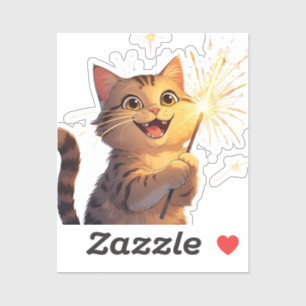 Sticker Chat Sparkler - 4 juillet