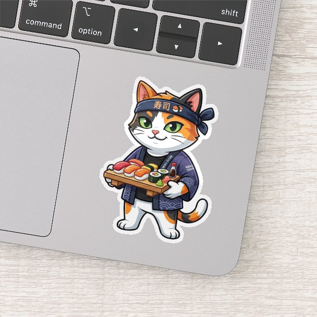 Sticker Chat Sushi (Détail)