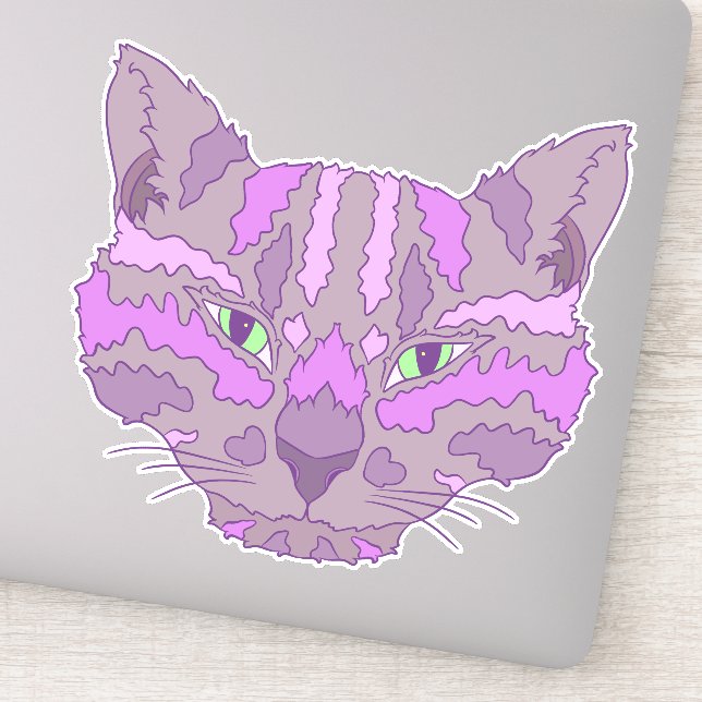 Sticker Chat Tigre (Détail)