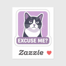 Chat Tuxedo 'Excusez-moi?' impertinent 