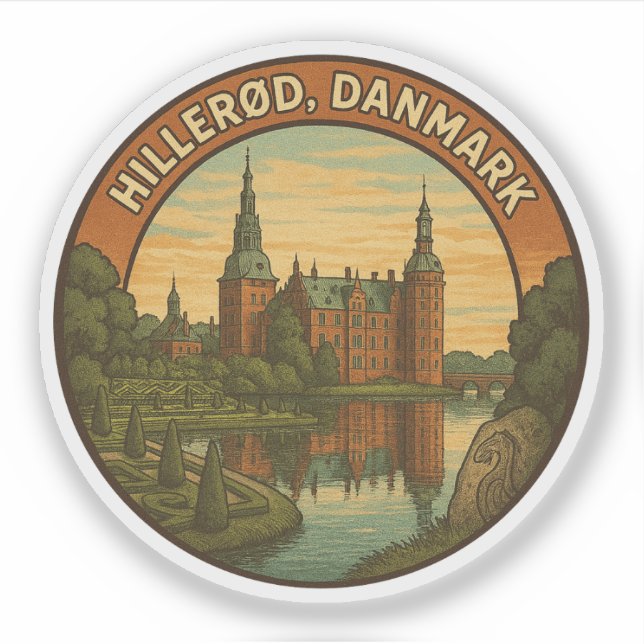 Sticker Château de Hillerød Danemark (Devant)