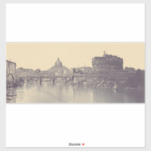 Sticker Château de l'ange et dôme du Vatican