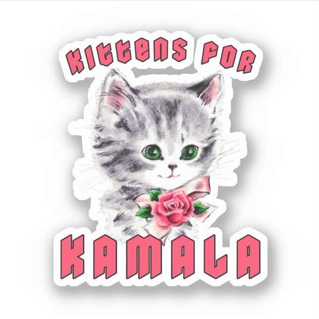 Sticker Chatons pour Kamala (Devant)