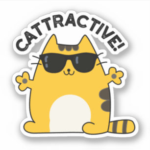 Sticker Chatouilleux Amusant Chat Pun