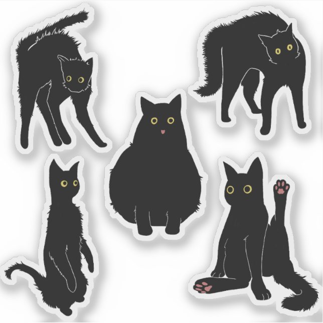Sticker Chats noirs  (Devant)