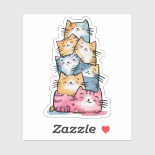 Sticker Chats Whimsical Watercolor Moderne