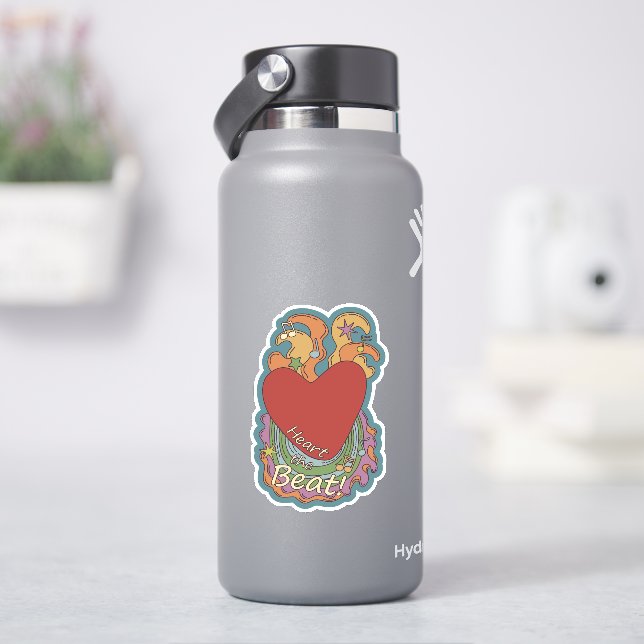 Sticker Chauffez le Beat : Doodles pour les mélomanes (HydroFlask)