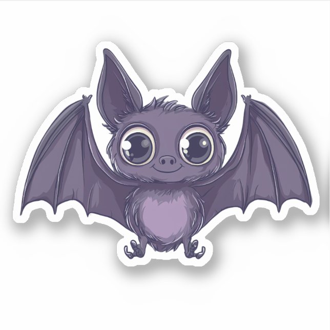 Sticker Chauve-souris d'Halloween (Devant)