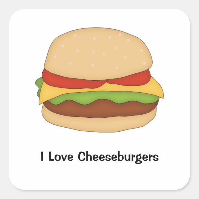 Sticker Cheeseburger (Devant)