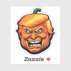 Sticker Chef de Citrouille Orange Man Trump