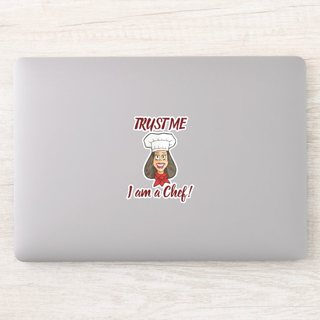 Sticker Chef femme (Ordinateur)