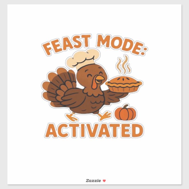 Sticker Chef Turquie avec T-Shirt Oversized Tarte au potir (Feuille)