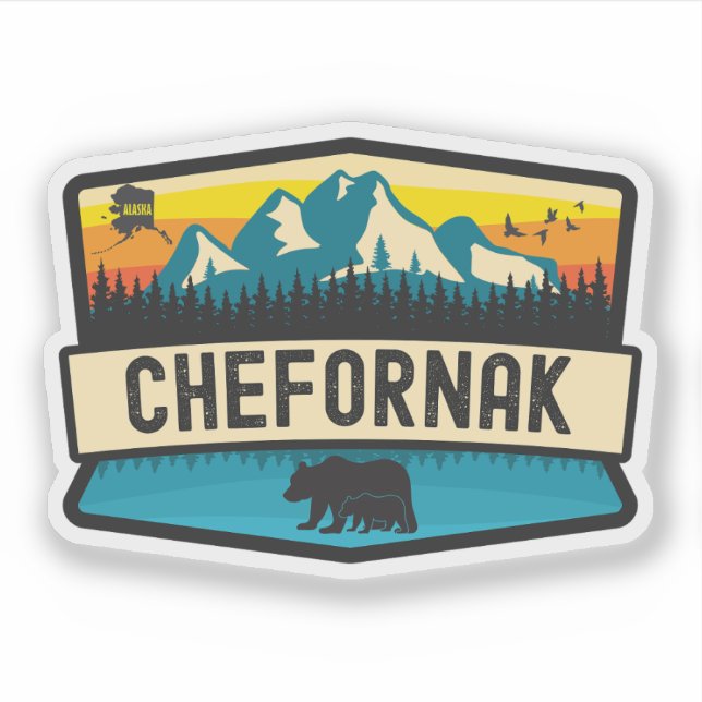 Sticker Chefornak, Alaska (Devant)