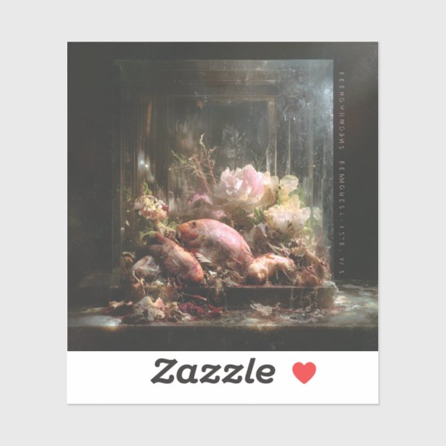 Sticker Chef's Kiss — Art Gothique Fin (Feuille)
