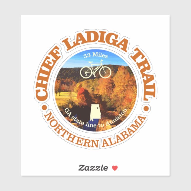 Sticker Chemin Chief Ladiga (cyclisme c) (Feuille)