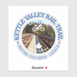 Sticker Chemin de fer Kettle Valley (cyclisme c)