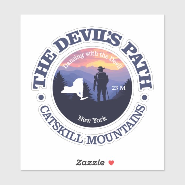 Sticker Chemin des démons (rd2) (Feuille)