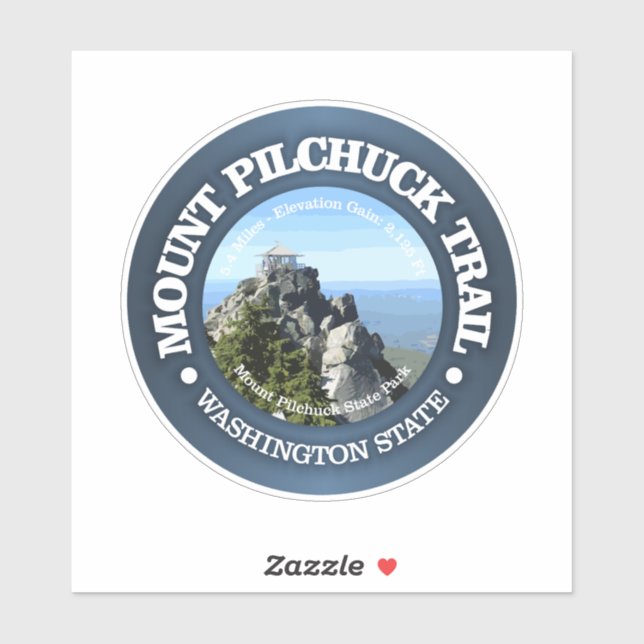 Sticker Chemin du Mont Pilchuck (Feuille)