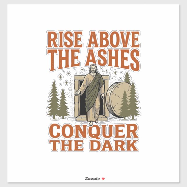 Sticker Chemise avec citation de la grotte de la Résurrect (Feuille)
