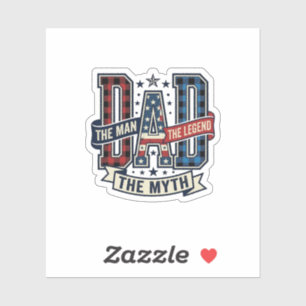 Sticker Chemise DAD L'Homme La Légende La Mythe Vintage De