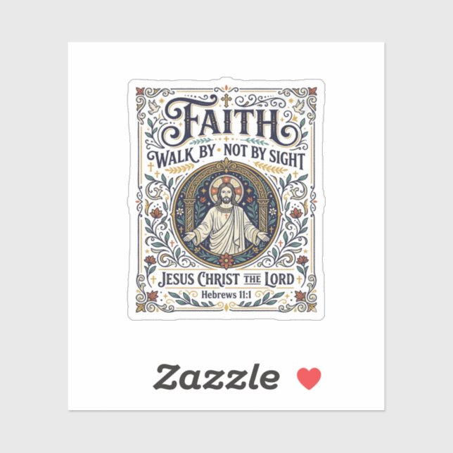 Sticker Chemise d'art d'écriture de Jésus Bible Journaling (Feuille)