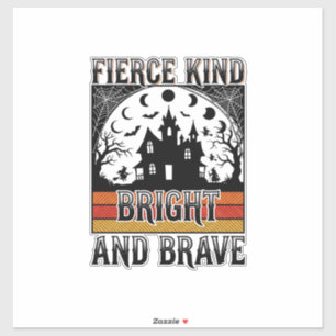 Sticker Chemise d'autonomisation Halloween Brave Vintage S