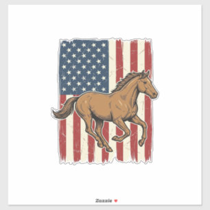 Sticker Chemise de conception de drapeau patriotique de ch