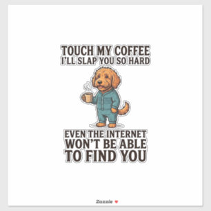 Sticker Chemise de conception de gravure vintage de chien