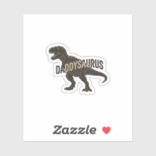 Sticker Chemise de conception de gravure vintage de dinosa
