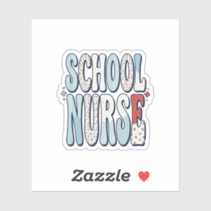 Sticker Chemise de conception de typographie florale vinta