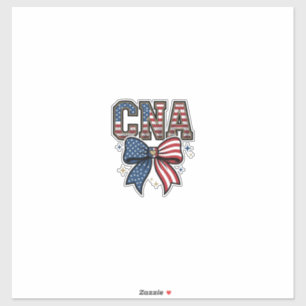 Sticker Chemise de design de gravure vintage CNA patriotiq
