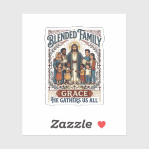 Sticker Chemise de famille recomposée Jésus Chemise chréti