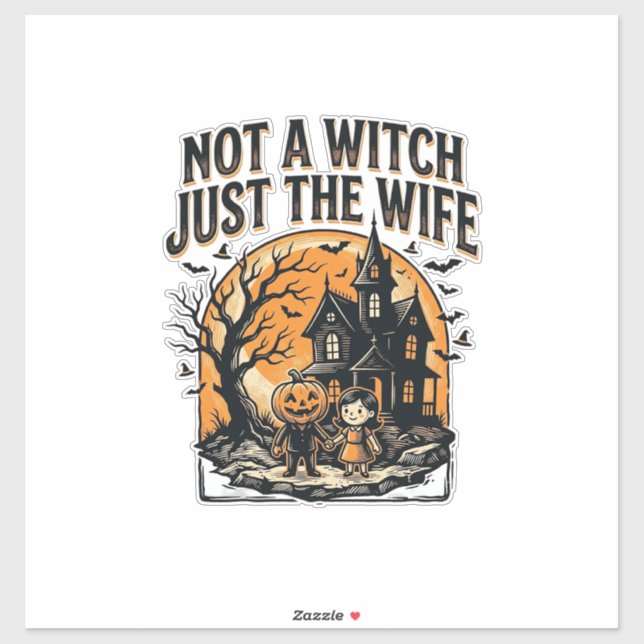 Sticker Chemise de femme Halloween Design de maison hantée (Feuille)