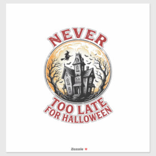 Sticker Chemise de gravure vintage Halloween Maison Hantée