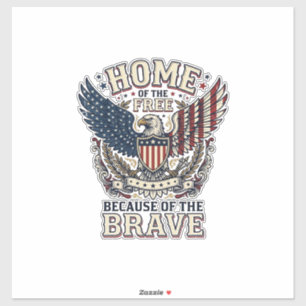 Sticker Chemise de l'Aigle Patriotique Vintage Maison de l