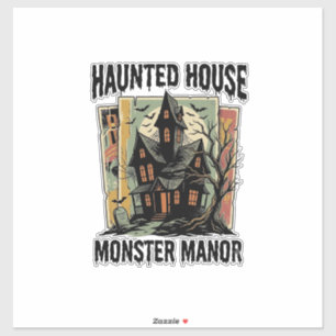 Sticker Chemise de maison hantée design vintage manoir mon
