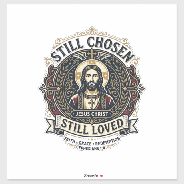 Sticker Chemise de récupération de divorce Jésus Graphique (Feuille)