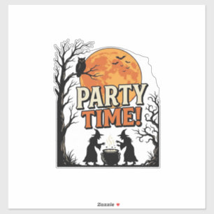 Sticker Chemise de sorcière de chaudron de fête d'Hallowee
