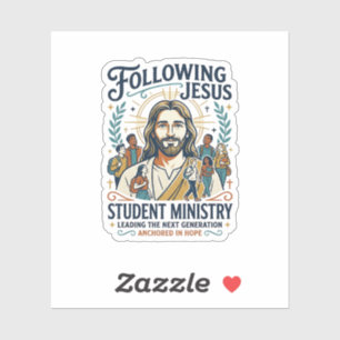 Sticker Chemise de style camp de jeunesse Merch Jesus Chur