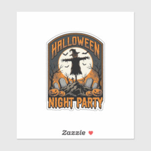 Sticker Chemise d'épouvantail d'Halloween Fête de cimetièr