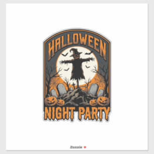 Sticker Chemise d'épouvantail Halloween Fête de cimetière