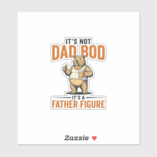 Sticker Chemise drôle de papa ours bière Figure de père_1