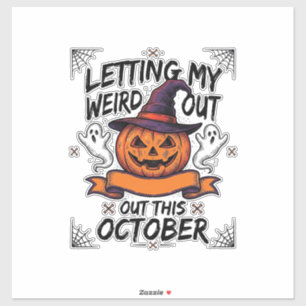 Sticker Chemise drôle d'Halloween avec des fantômes de cit