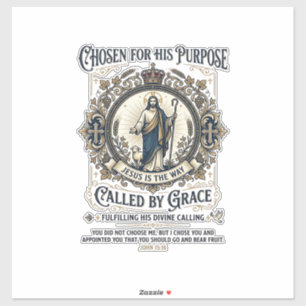 Sticker Chemise Électricien Jésus Conception basée sur la