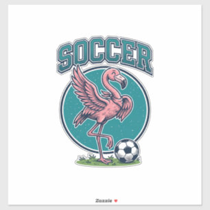 Sticker Chemise Graphique Vintage Joueur de Football Flami