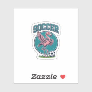Sticker Chemise Graphique Vintage Joueur de Football Flami
