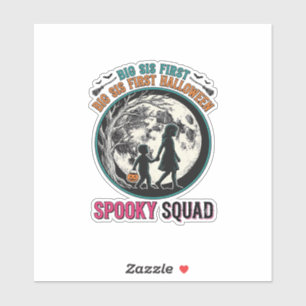 Sticker Chemise Halloween Grande Sœur pour sa première sai